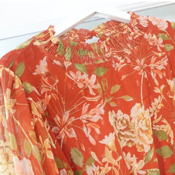 Flying Tomato Rust Orange Fall Colors Short Dress - Picture 6 of 10